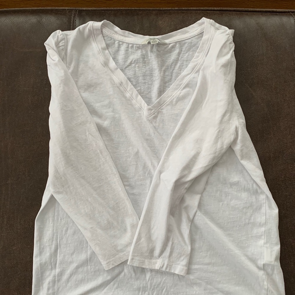 White 3/4 sleeve Lucky Brand Women’s Shirt